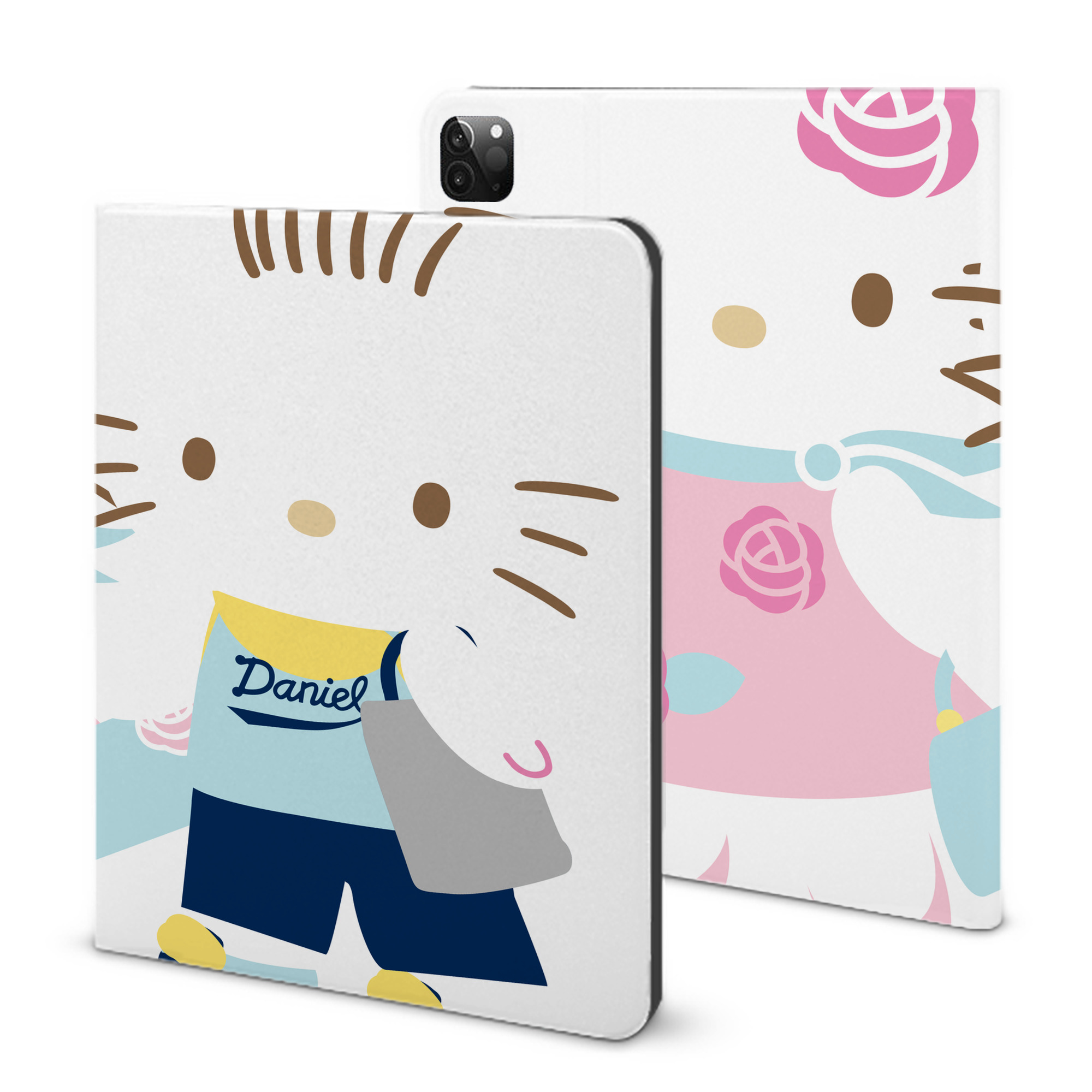 （画像用） Hello Kitty ハローキティ IPadケース ペンホルダー付き ブックスタイルデザイン